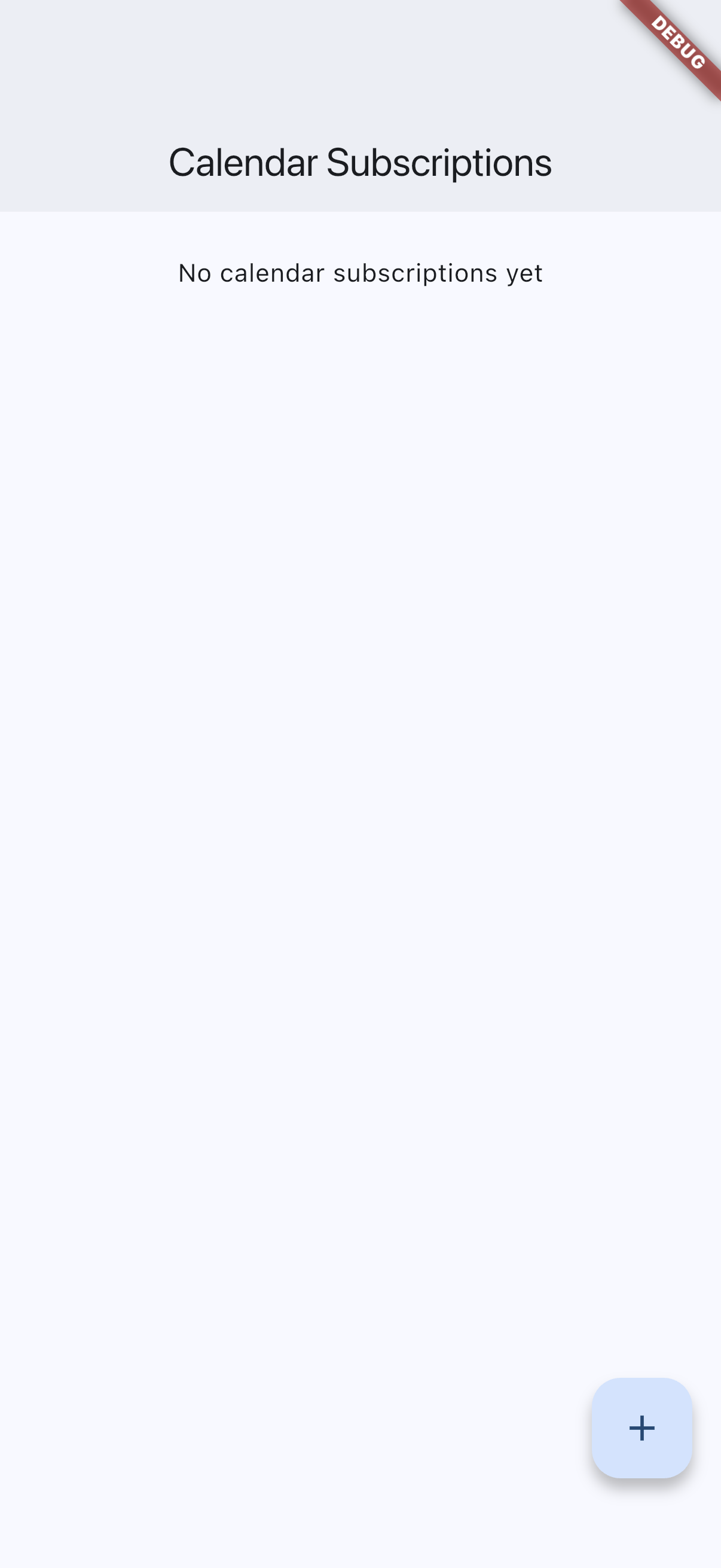 Calendar subscriptions list on iOS