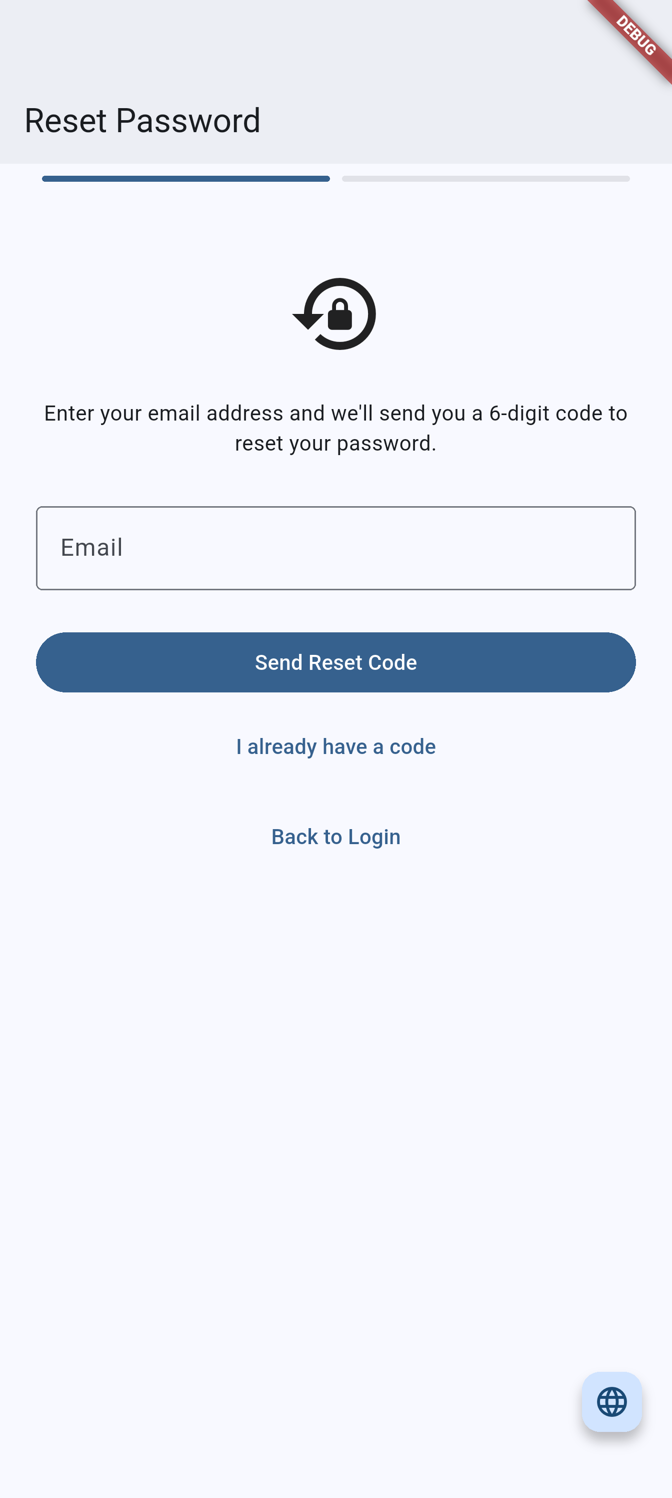 Forgot password flow on Android