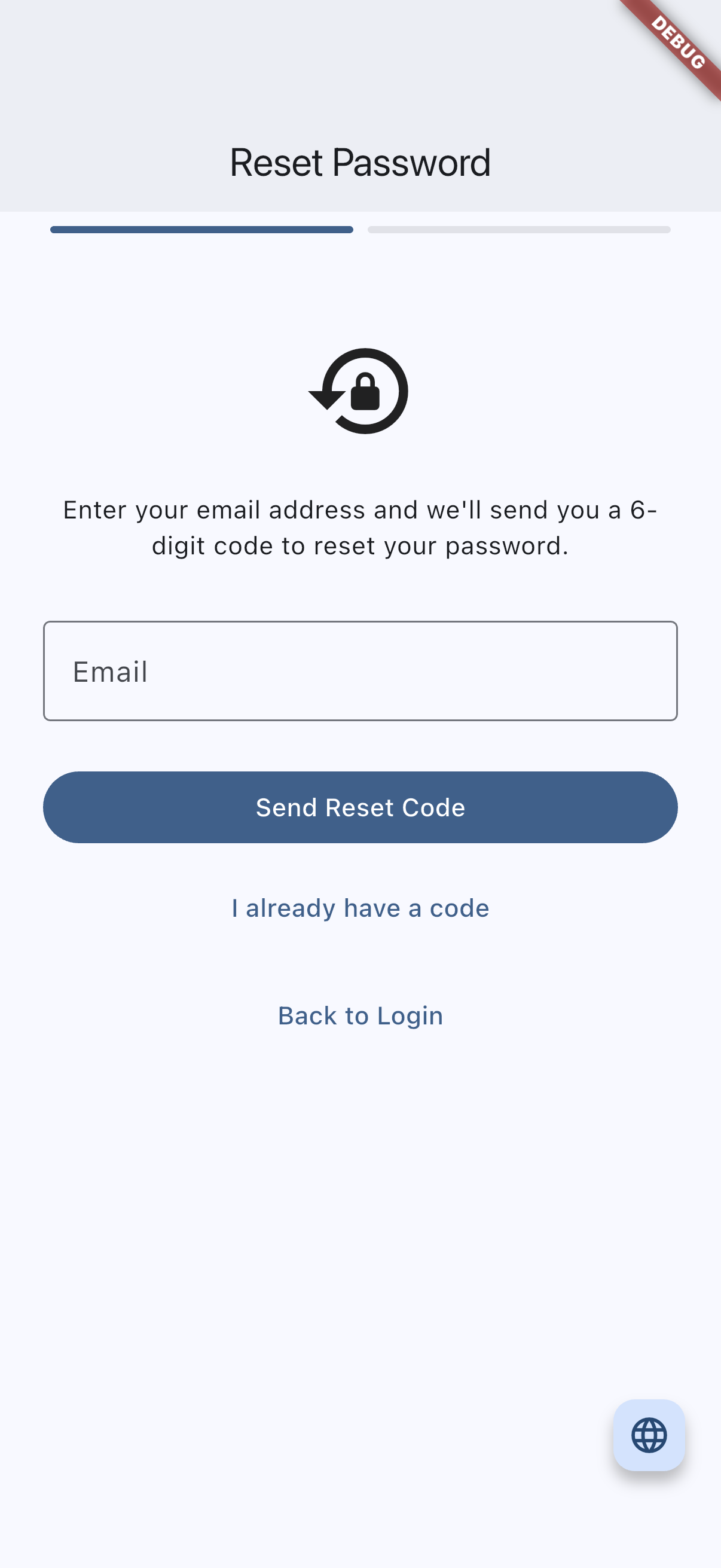 Forgot password flow on iOS