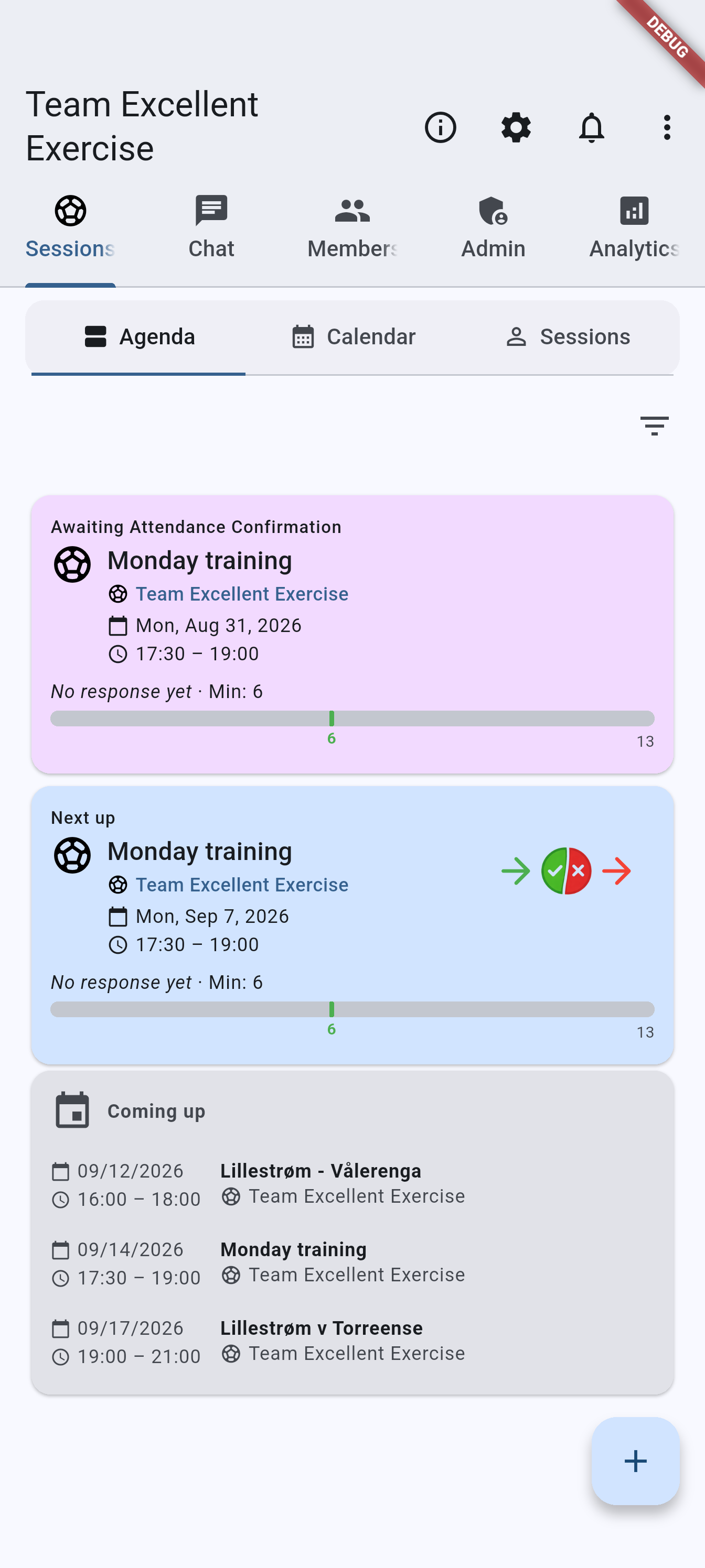 Group detail on Android