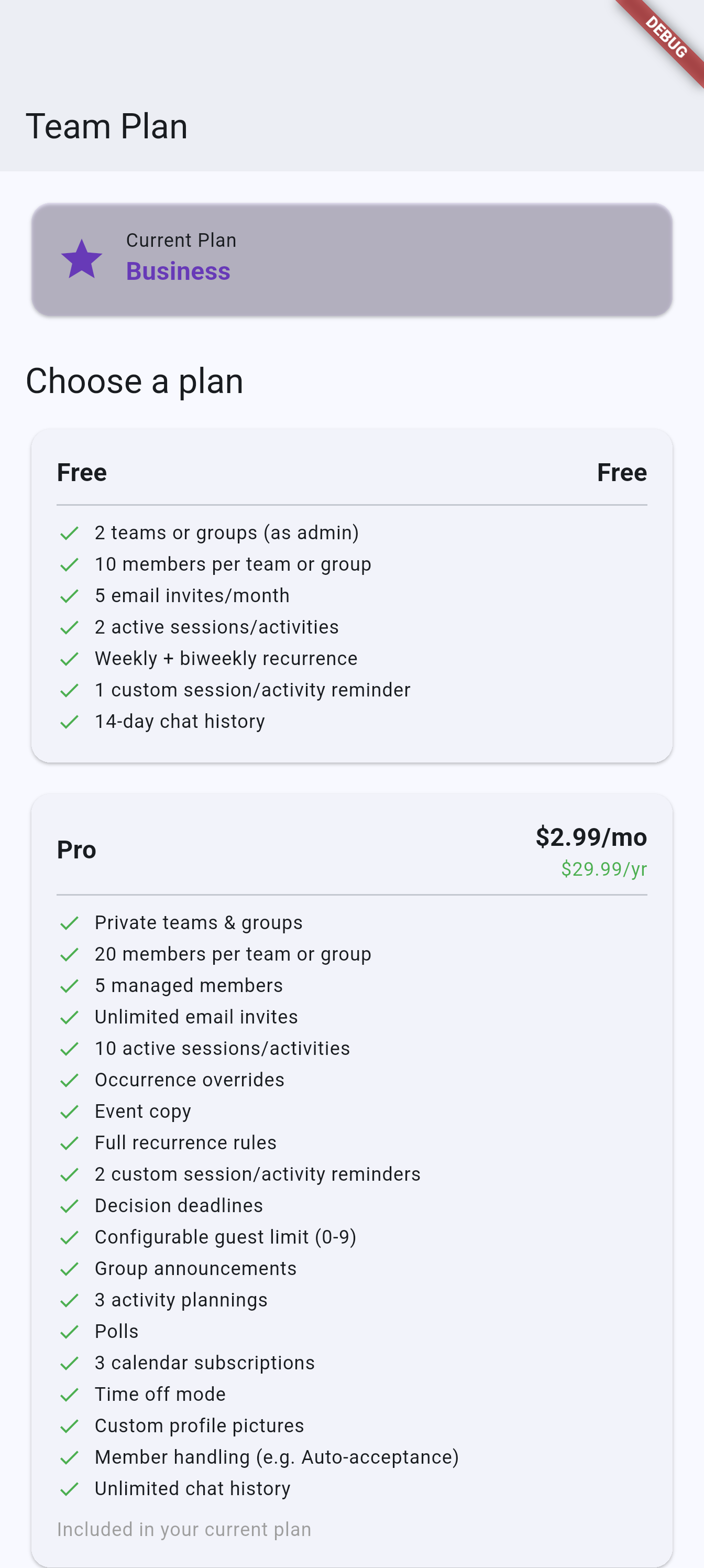 Group subscription on Android