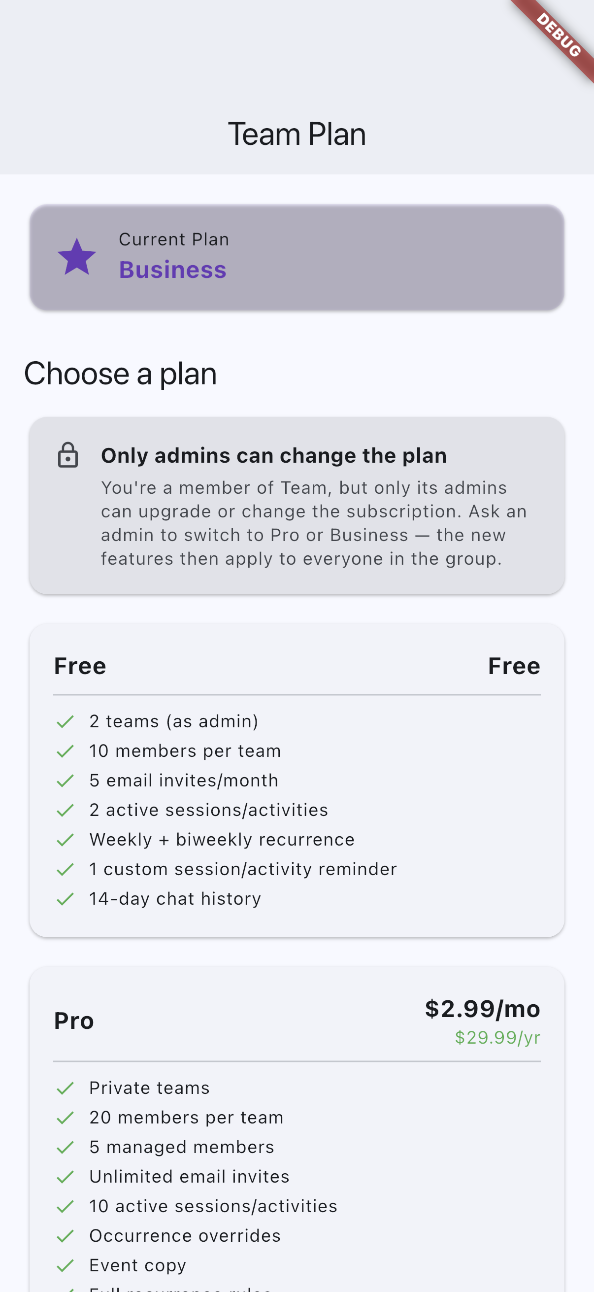 Group subscription on iOS