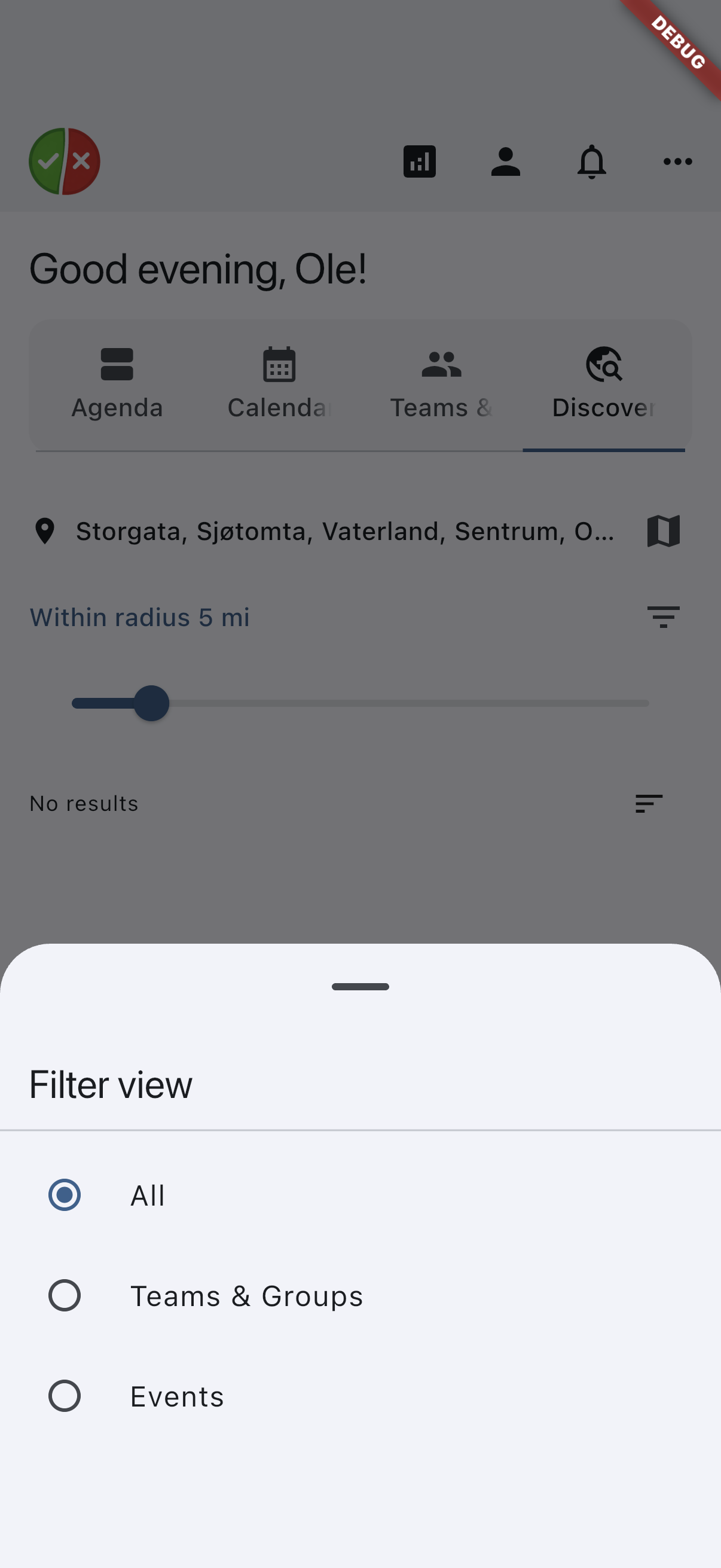 Discover filters on iOS